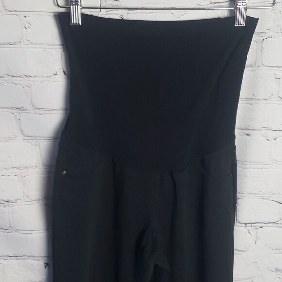 Black Motherhood Maternity Pants - Picture 2 of 10